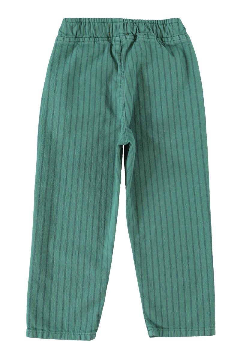 Piupiuchick | Trousers green w/ black stripes