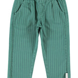 Piupiuchick | Trousers green w/ black stripes