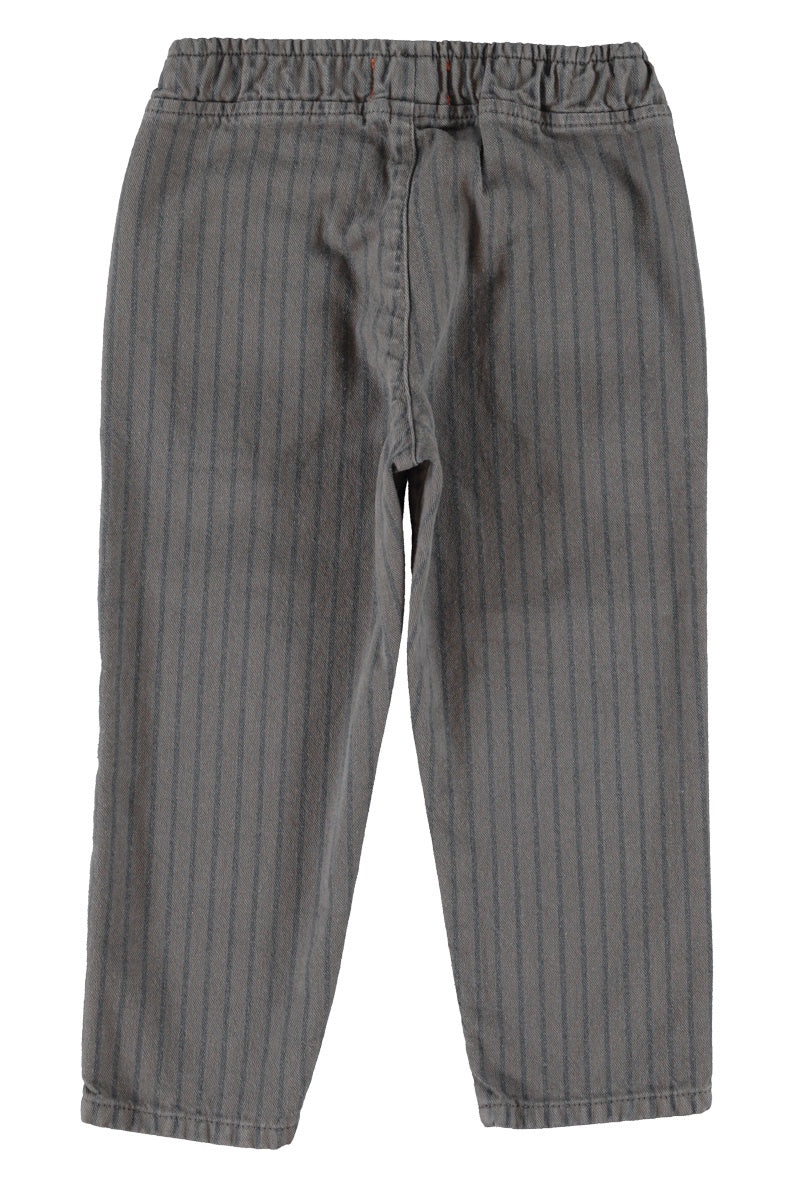 Piupiuchick | Trousers grey w/ black stripes