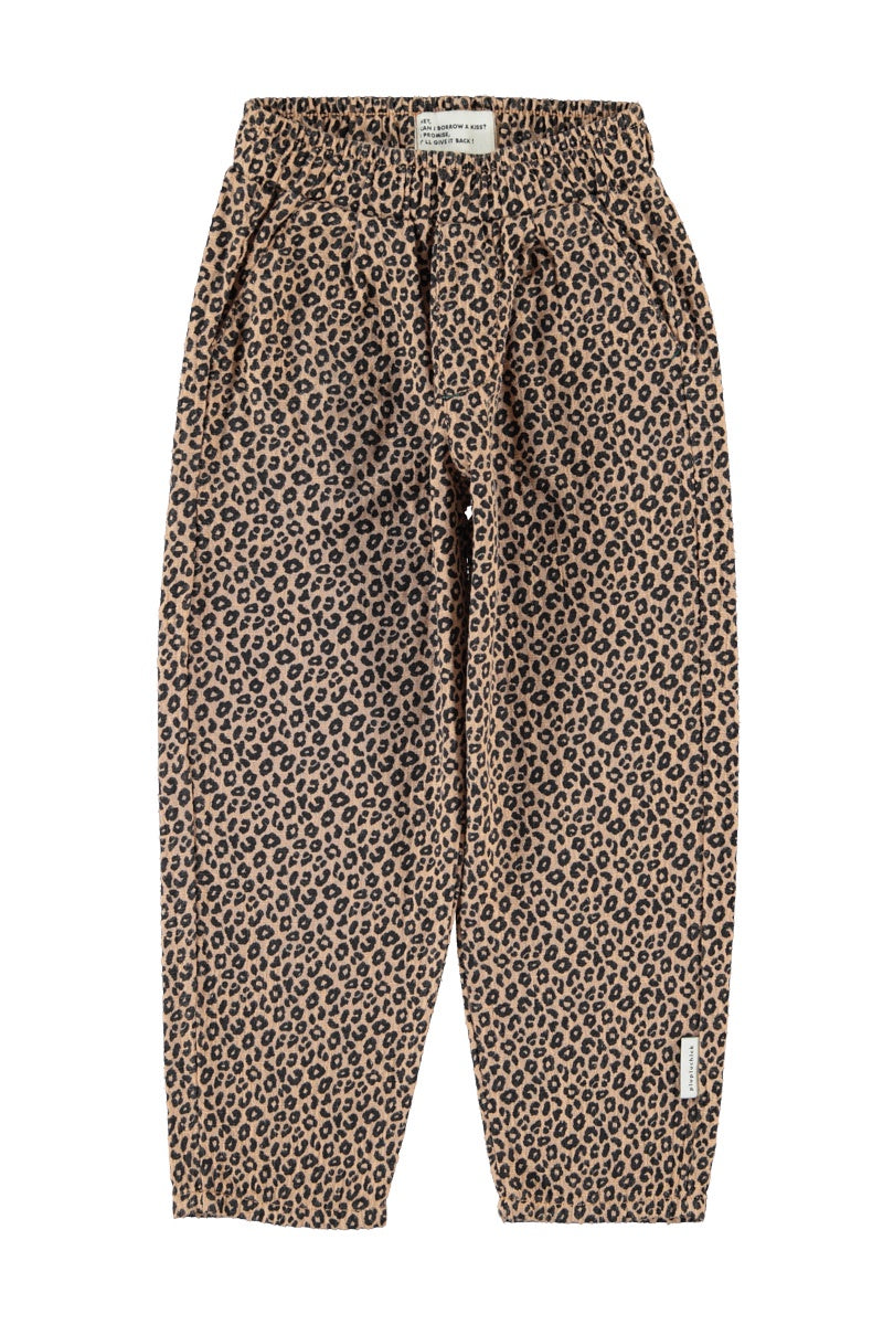 Piupiuchick | Unisex trousers brown w/ animal print