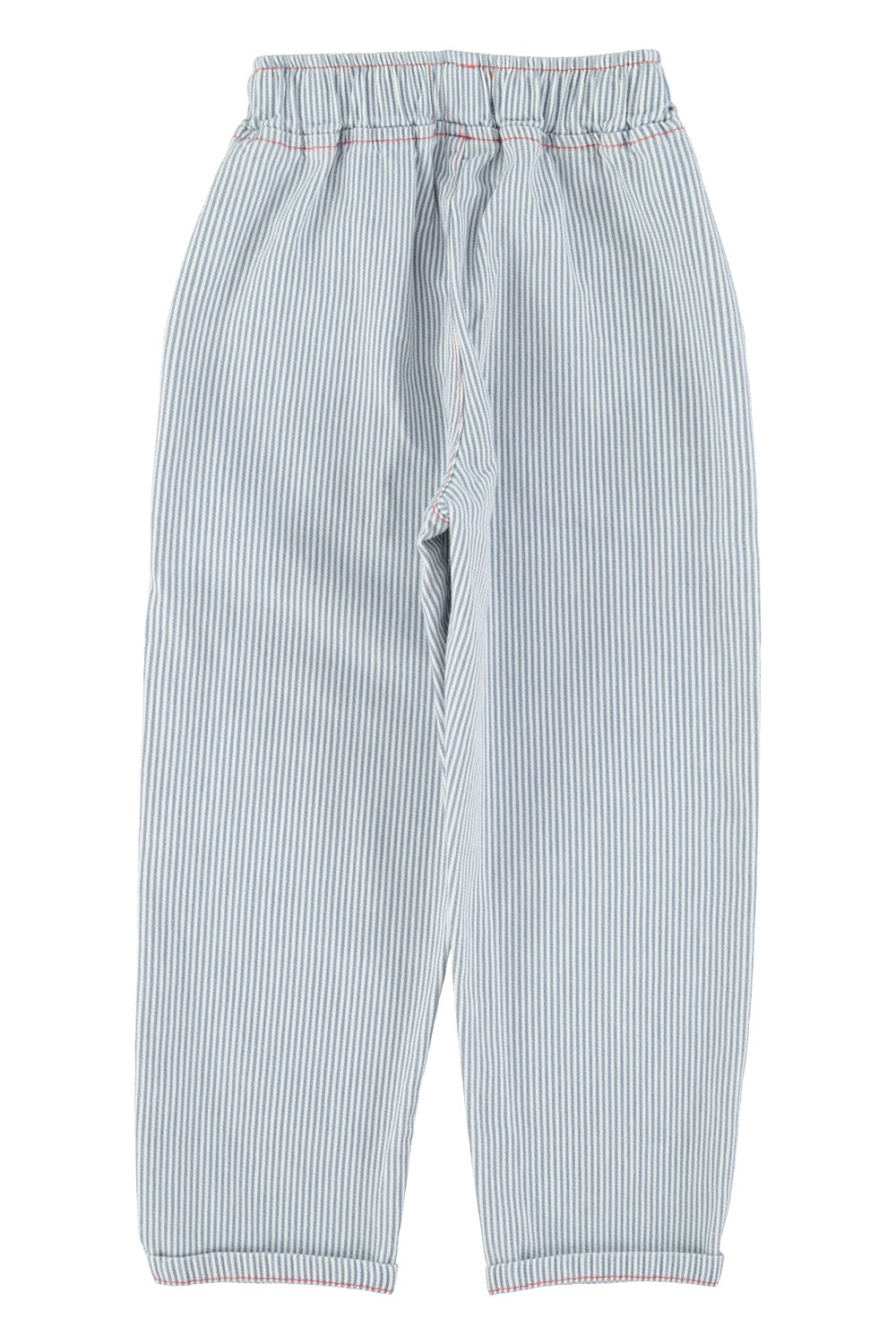 Piupiuchick Unisex trousers ecru w/ indigo stripes