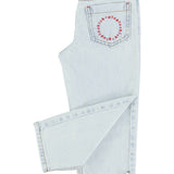 Piupiuchick Unisex trousers washed light denim