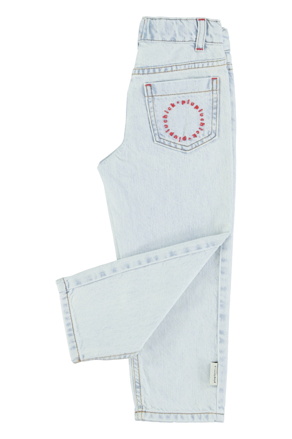 Piupiuchick Unisex trousers washed light denim