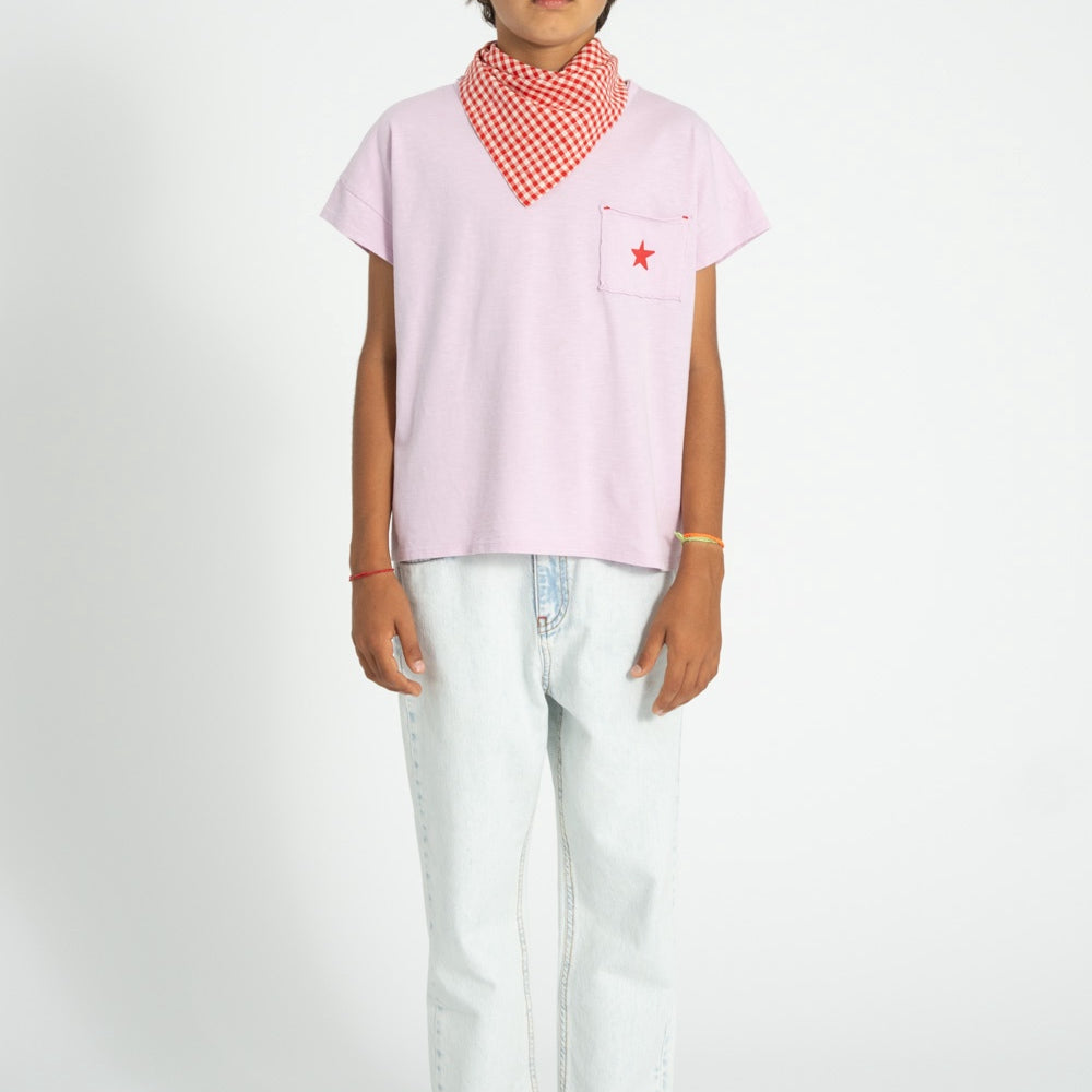 Piupiuchick Unisex trousers washed light denim