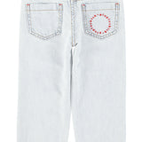 Piupiuchick Unisex trousers washed light denim