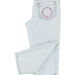 Piupiuchick Unisex trousers washed light denim
