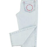Piupiuchick Unisex trousers washed light denim