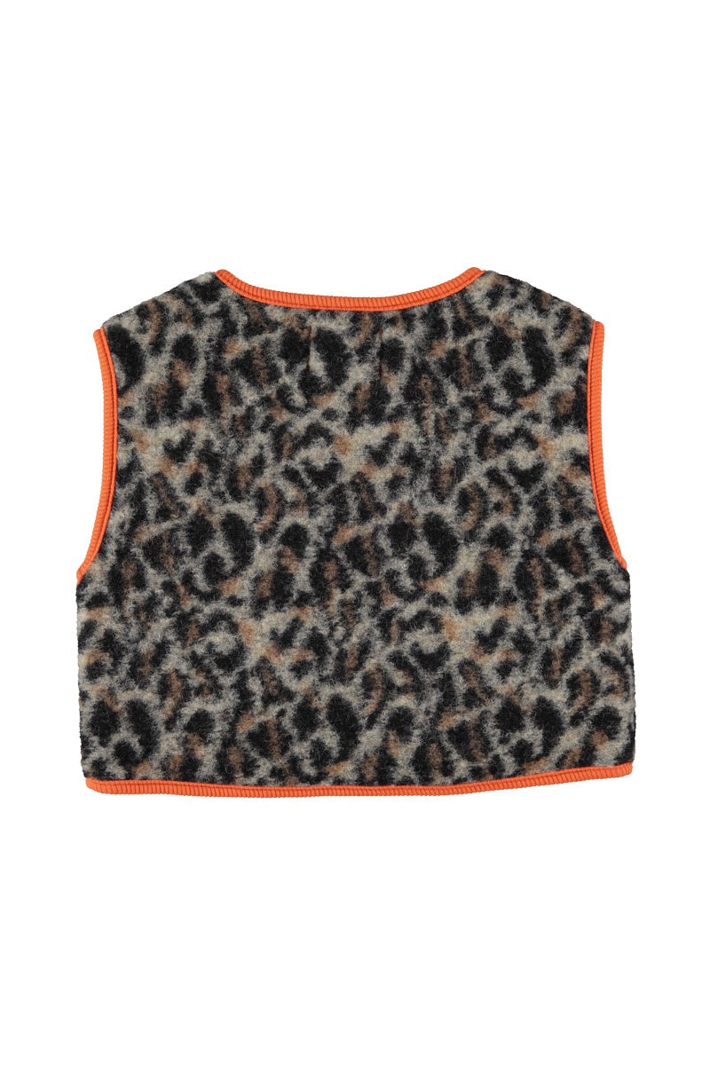 Piupiuchick | Waistcoat grey animal print