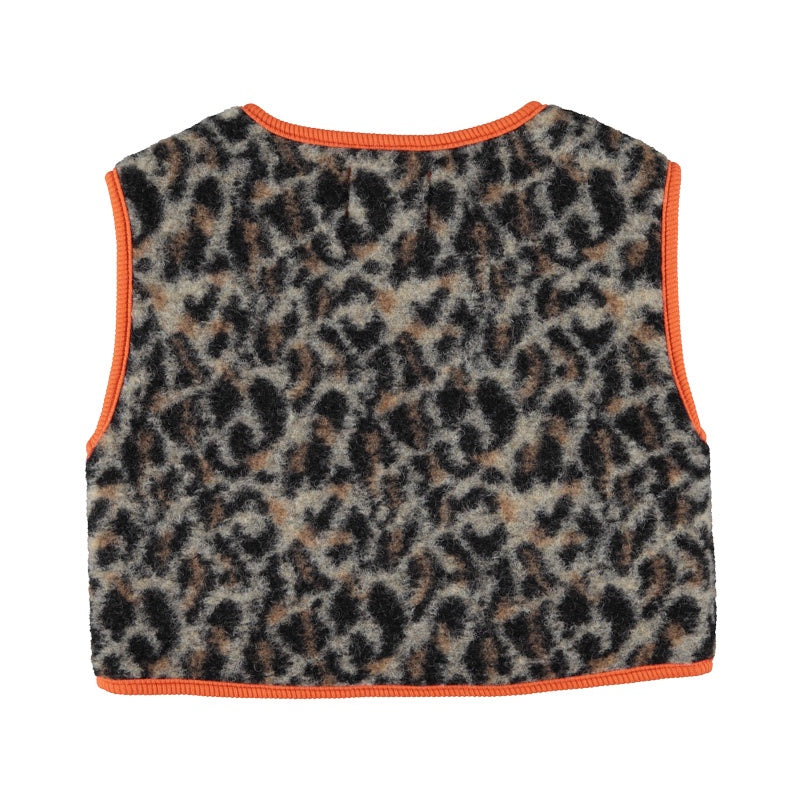 Piupiuchick | Waistcoat grey animal print