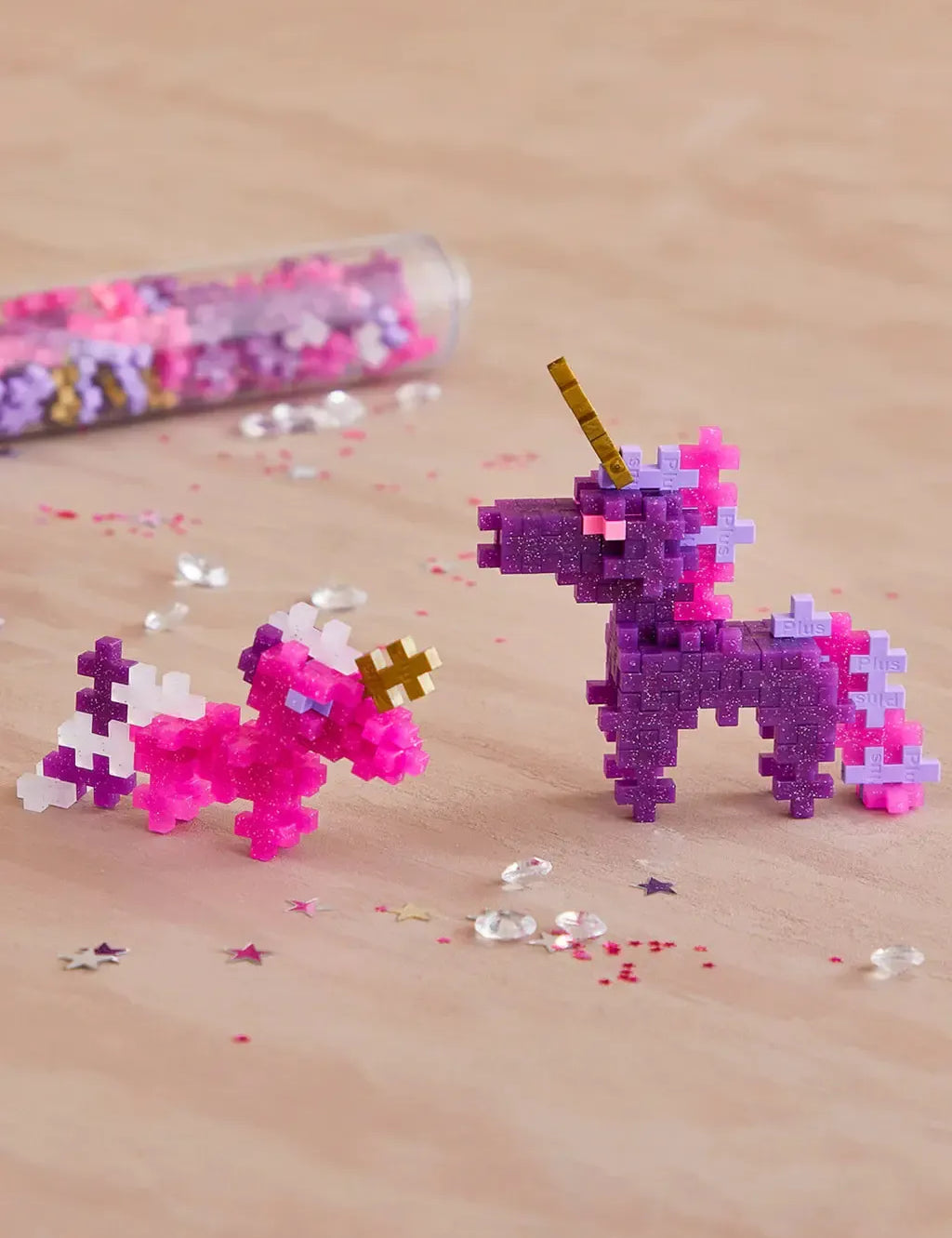 Plus-Plus | Buis 100 pcs | Glitter Unicorns