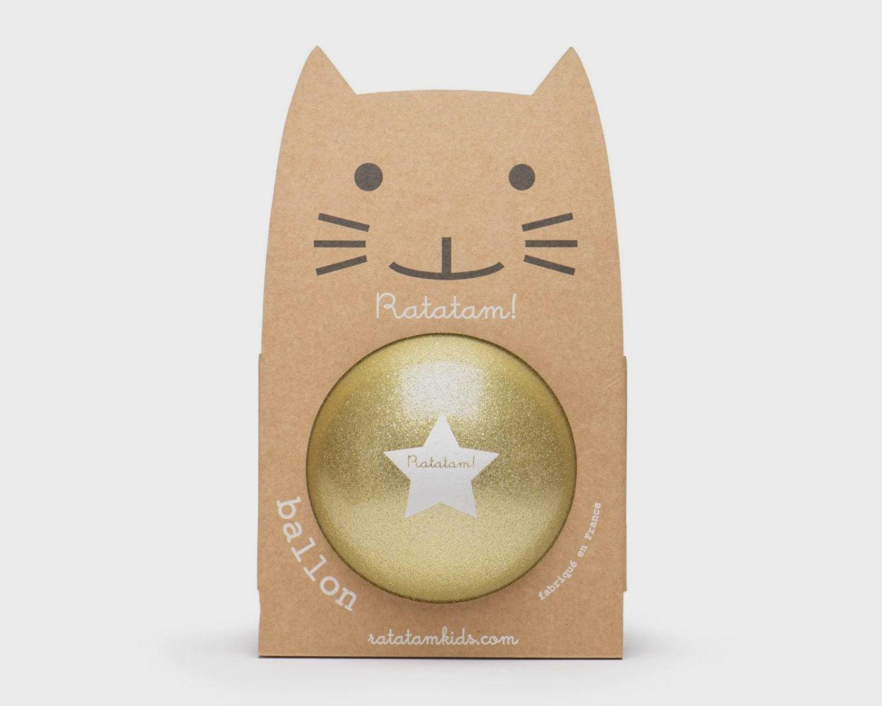 Ratatam | Glitter Ball 22cm | Gold