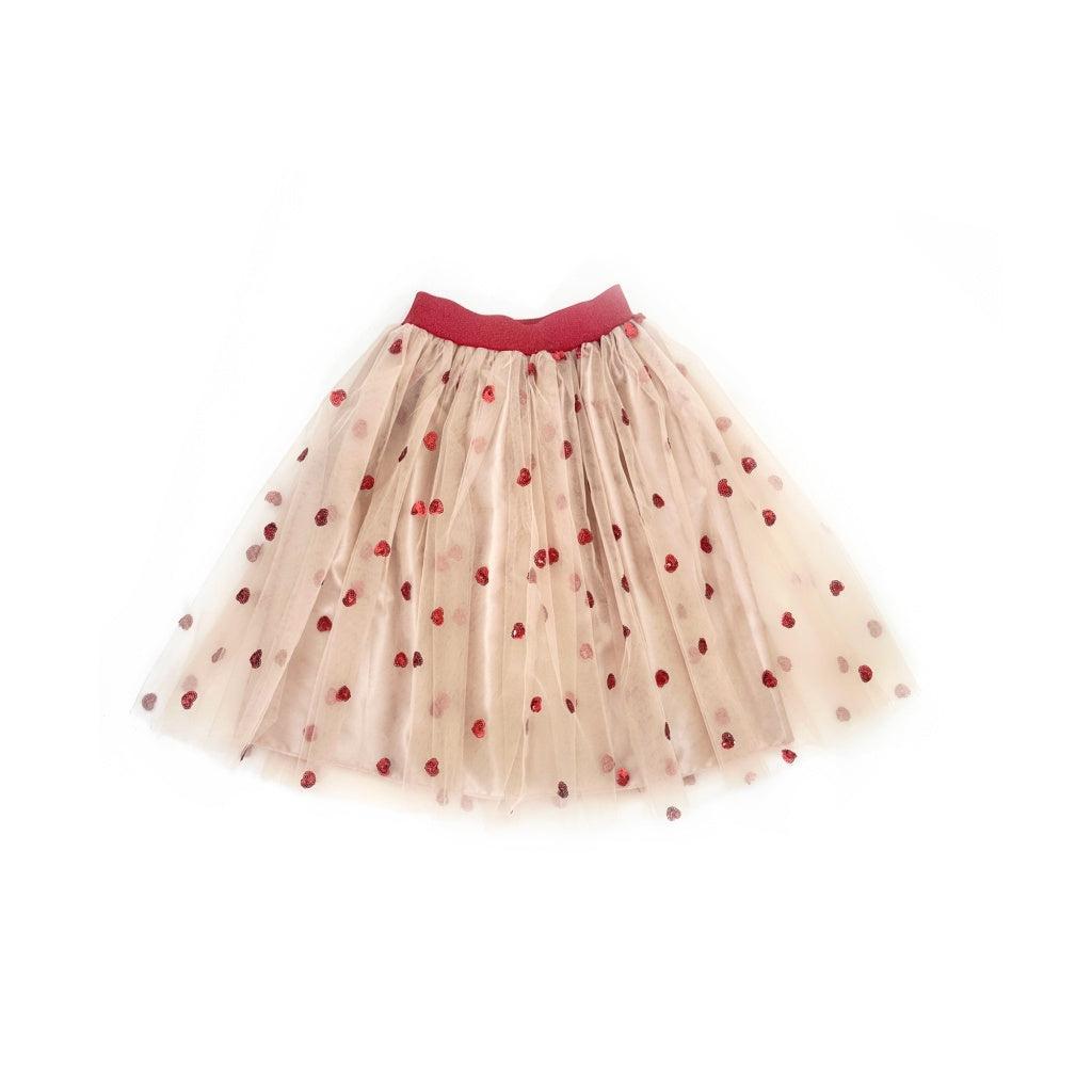 Ratatam | Long heart skirt Jupon | Red