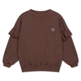 Repose AMS | Ruffle Sweater Pure Chocolate
