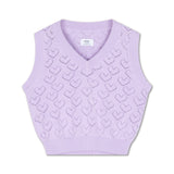 Repose Ams |V neck spencer soft glacier bloom