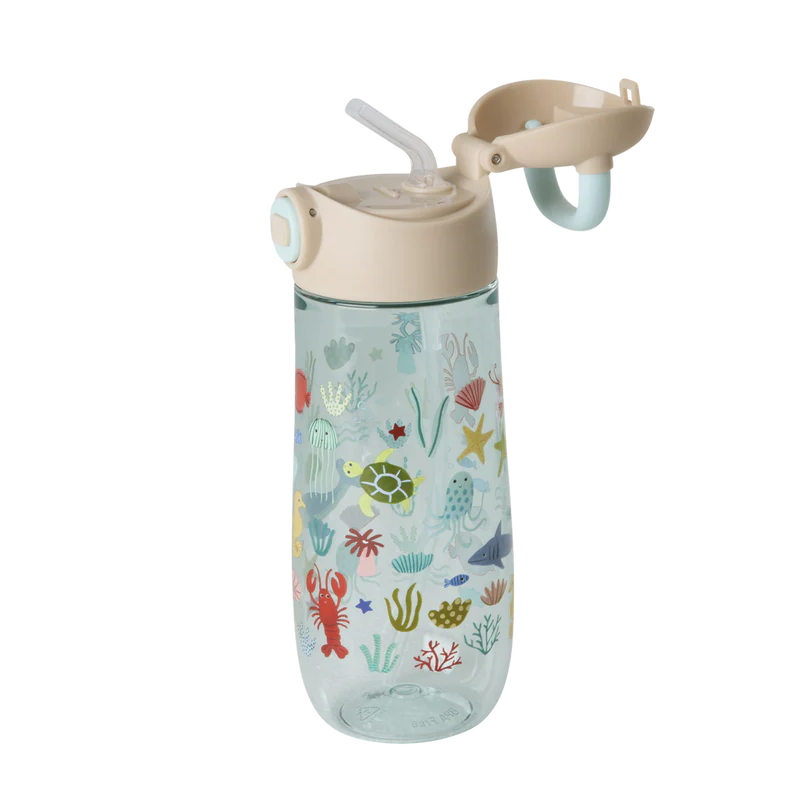 Rice | Drinkfles Ocean Print | Blue