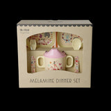 Rice | Melamine Dinner Gift set | Pink Fun Fair Print