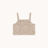 Tiny Cottons | Animal print rib top | Light cream