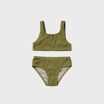 Salted Stories | Glitter crinkle bikini -iguana