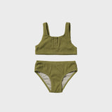 Salted Stories | Glitter crinkle bikini -iguana