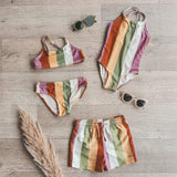 Salted Stories | Multi Stripe bikini multicolor