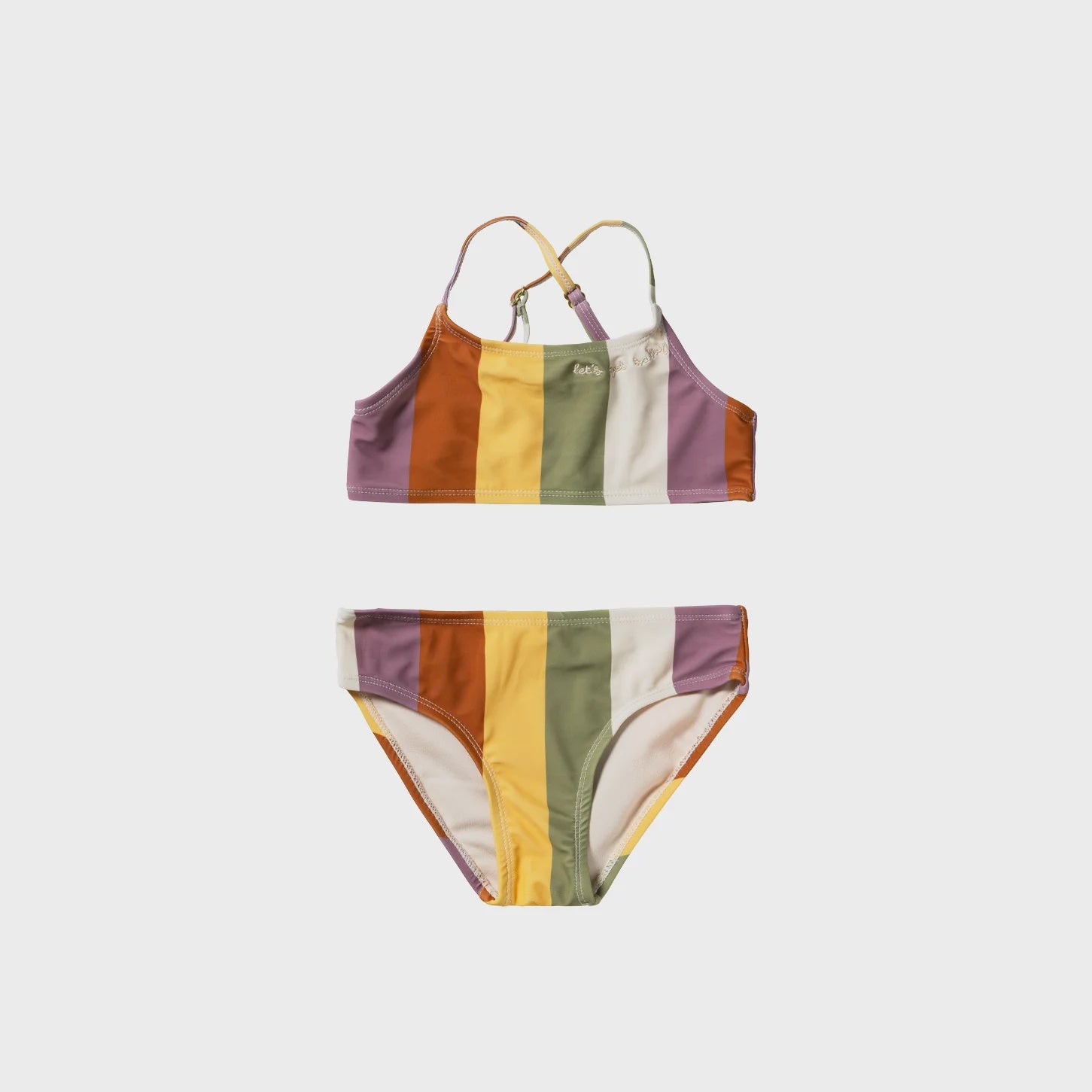 Salted Stories | Multi Stripe bikini multicolor