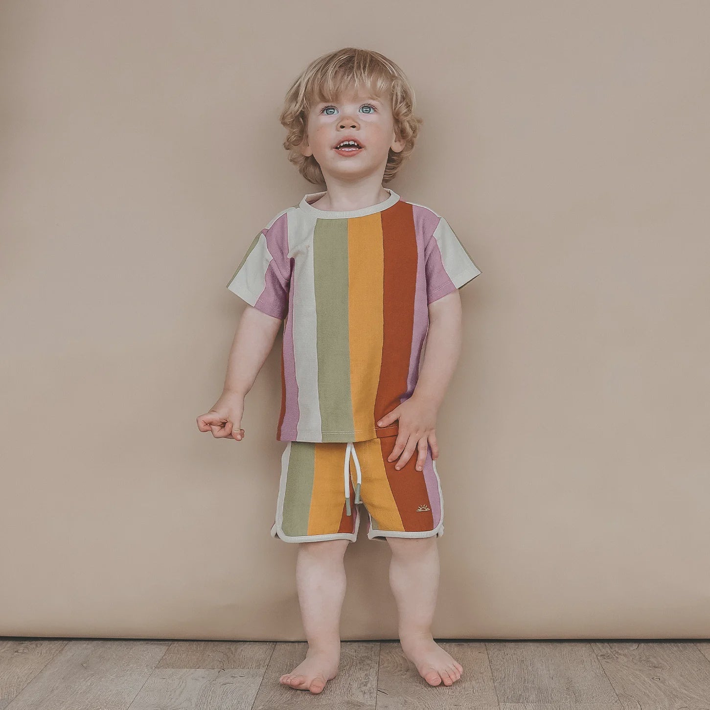 Salted Stories | Multi stripe swim tee multicolor