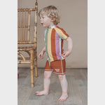 Salted Stories | Multi stripe swim tee multicolor