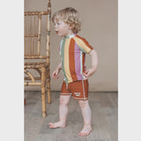 Salted Stories | Multi stripe swim tee multicolor