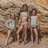 Salted Stories | Sparkly flower bikini bombay brown