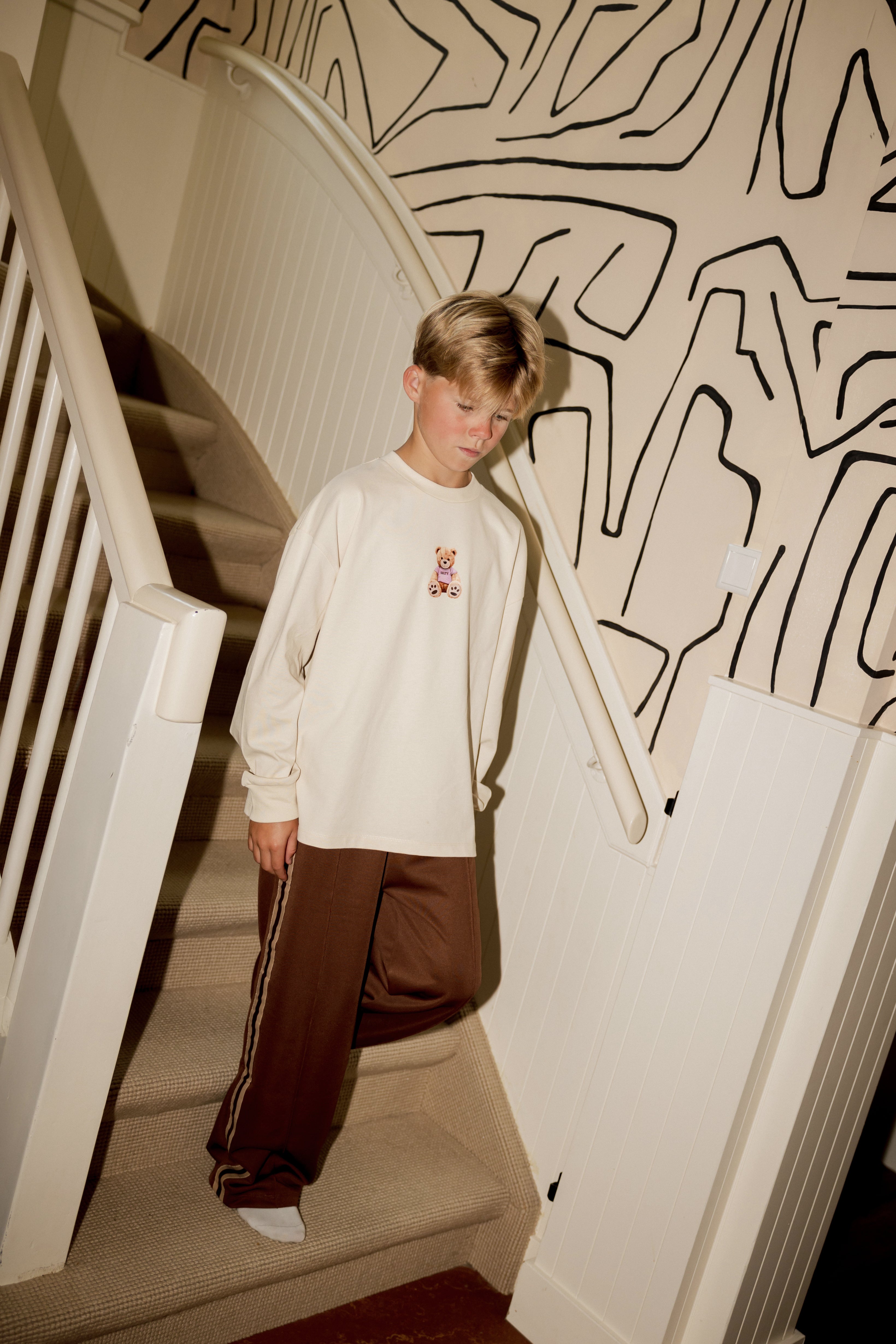 Salty Stitch | Salty Track Pants - Brown