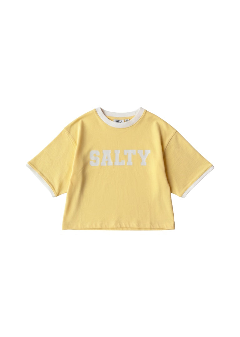 Salty Stitch | Salty cropped tee yellow