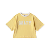 Salty Stitch | Salty cropped tee yellow