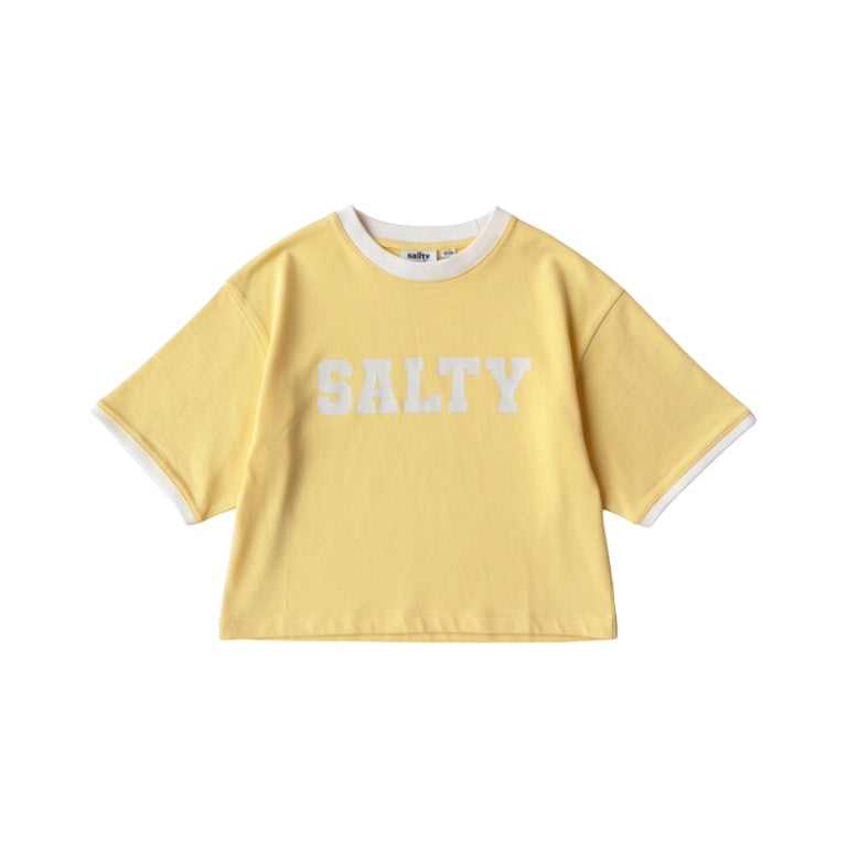 Salty Stitch | Salty cropped tee yellow