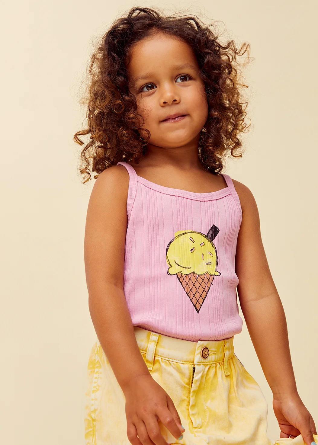 Sproet & Sprout | Girls spaghetti top ice cream