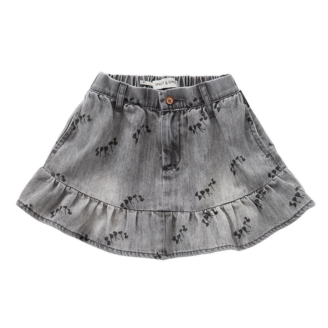 Sproet & Sprout | Grey denim skirt | Grey denim
