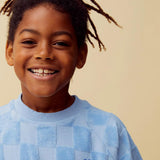 Sproet & Sprout | Raglan sweatshirt terry blocks | Forever blue