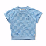 Sproet & Sprout | Raglan sweatshirt terry blocks | Forever blue