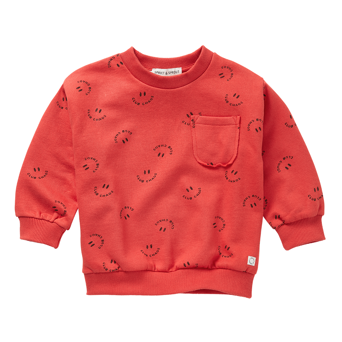 Sproet & Sprout | Sweatshirt Club Chaos print | Vivid red