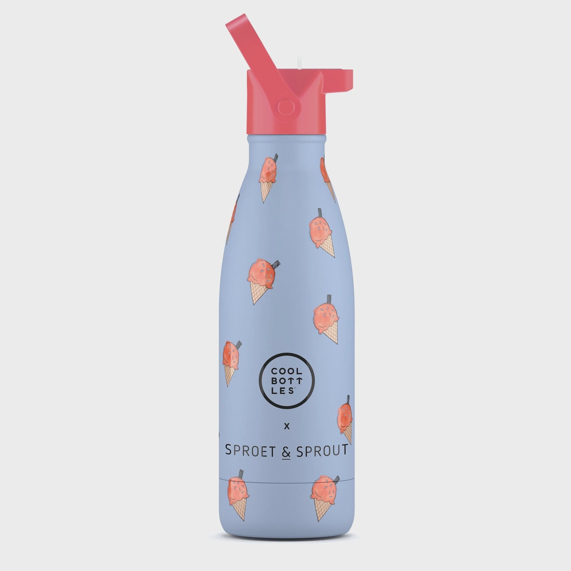 Sproet & spruit | Kids bottle - blue scoop 350 ml