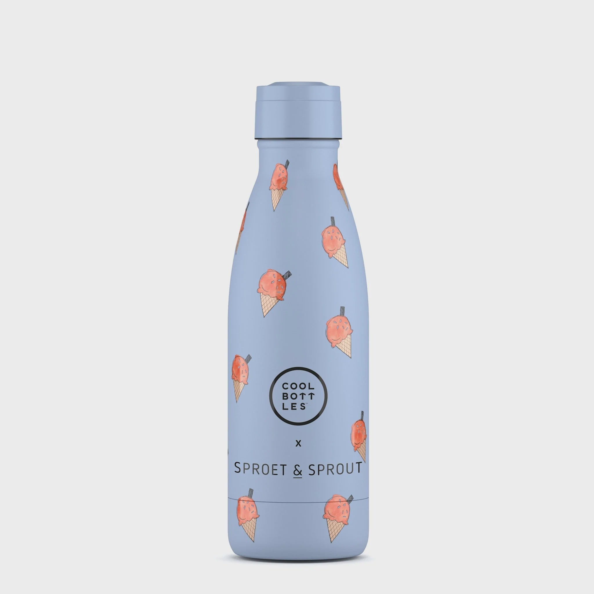 Sproet & spruit | Kids bottle - blue scoop 350 ml