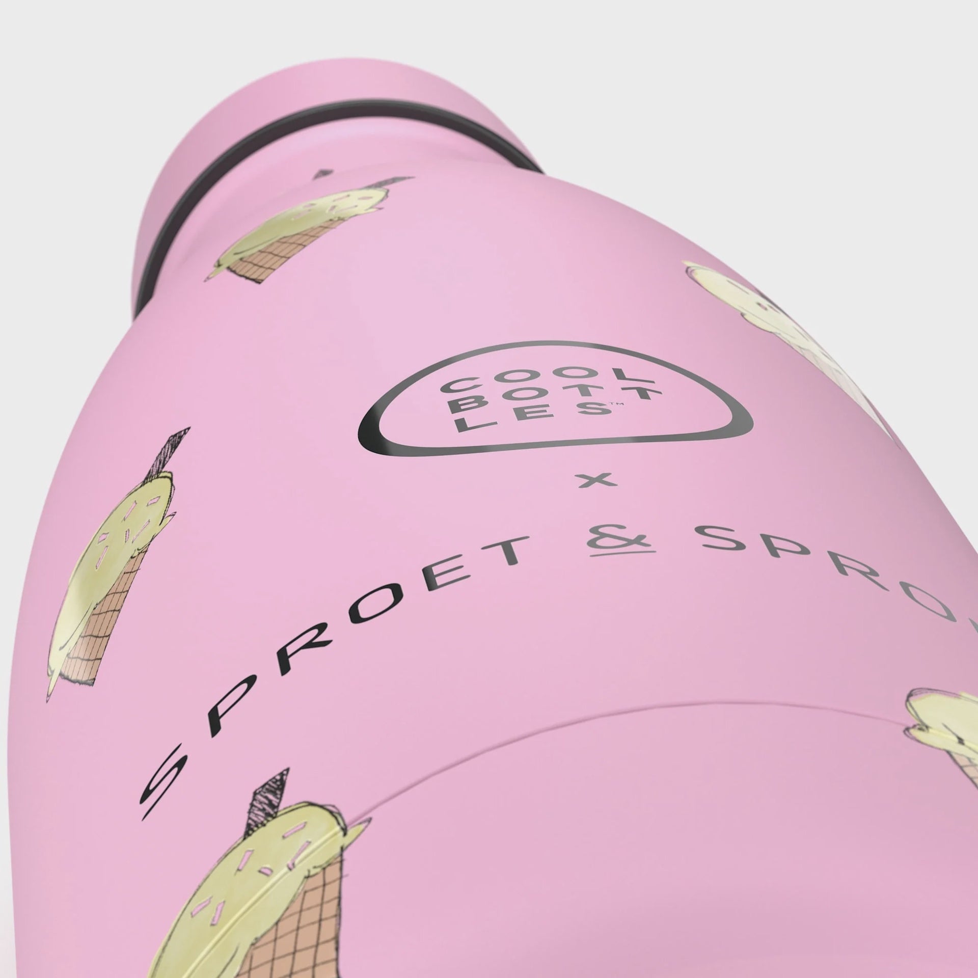 Sproet & spruit | Kids bottle - pink scoop 350 ml