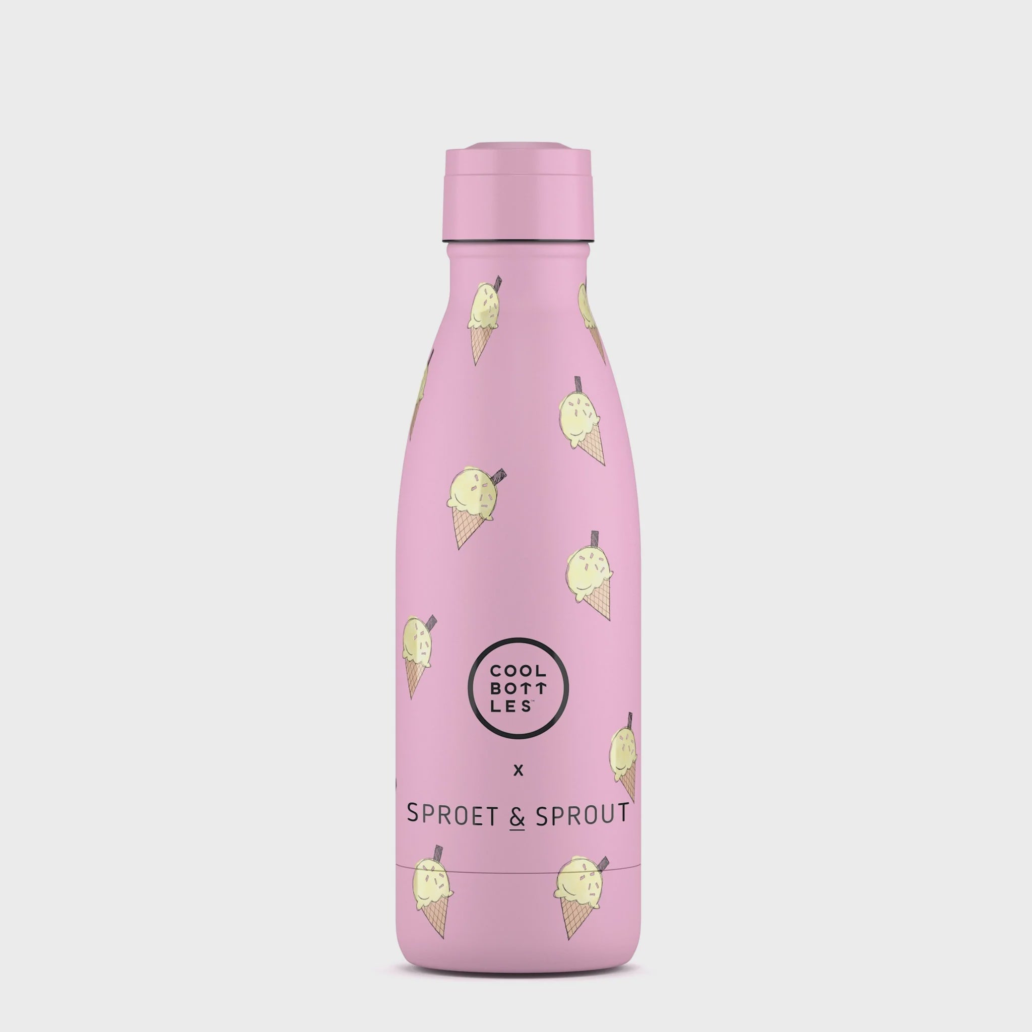 Sproet & spruit | Kids bottle - pink scoop 350 ml