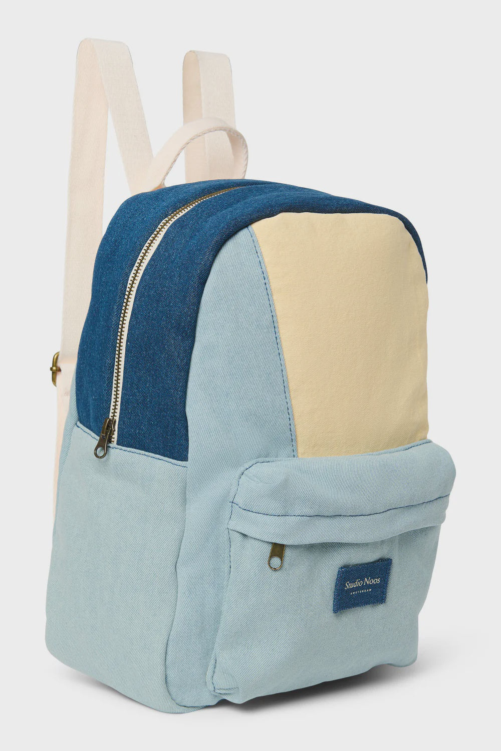Studio Noos patchwork midi backpack denim