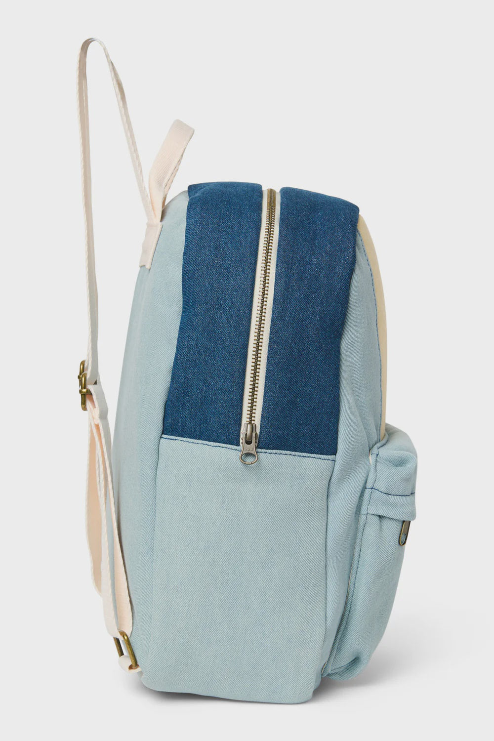 Studio Noos patchwork midi backpack denim