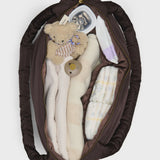 Studio Noos puffy diaper bag brown