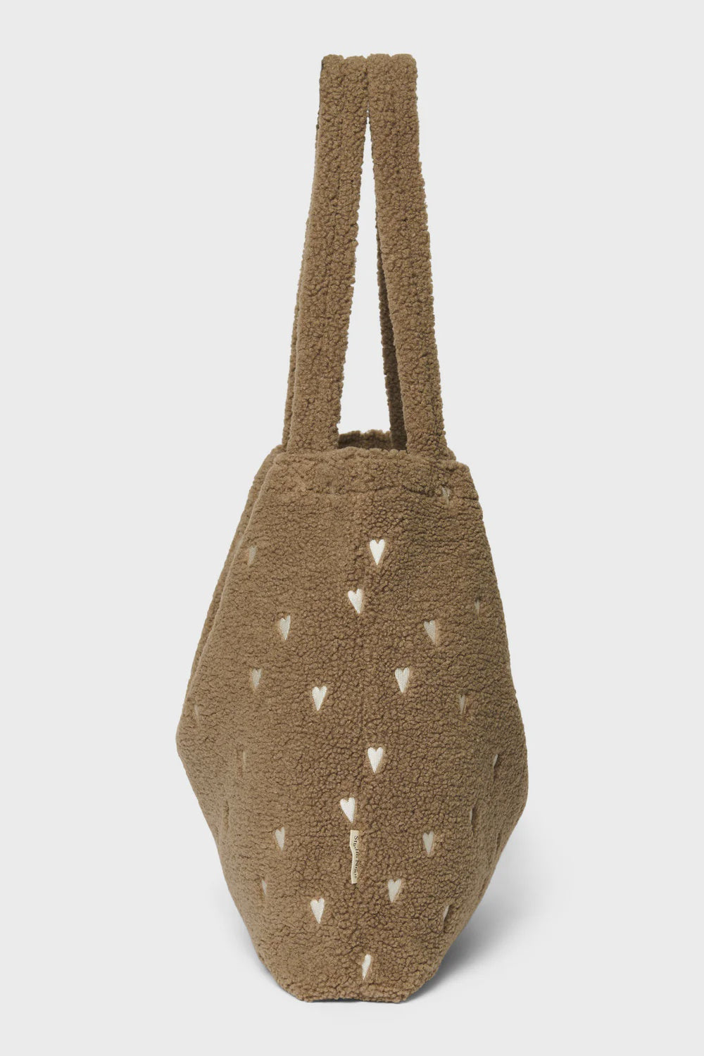 Studio Noos teddy mom bag hart bruin