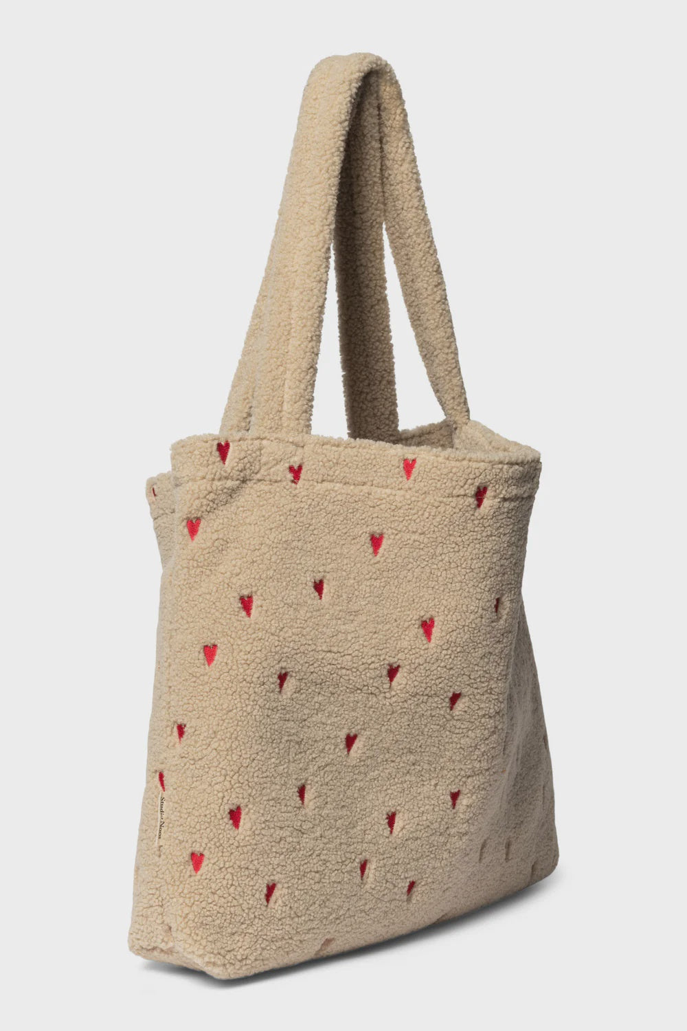 Studio Noos teddy mom bag hart rood