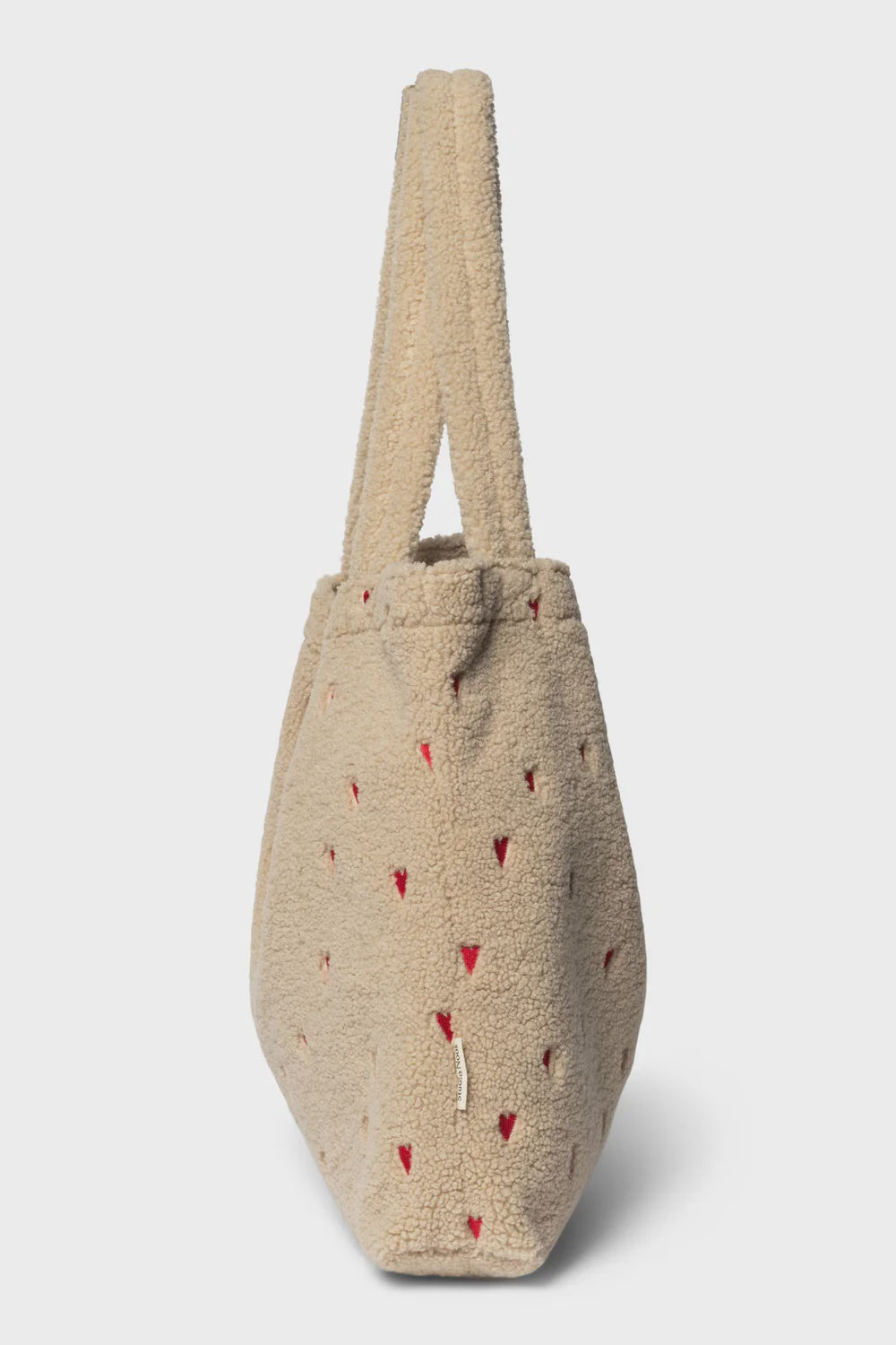 Studio Noos teddy mom bag hart rood