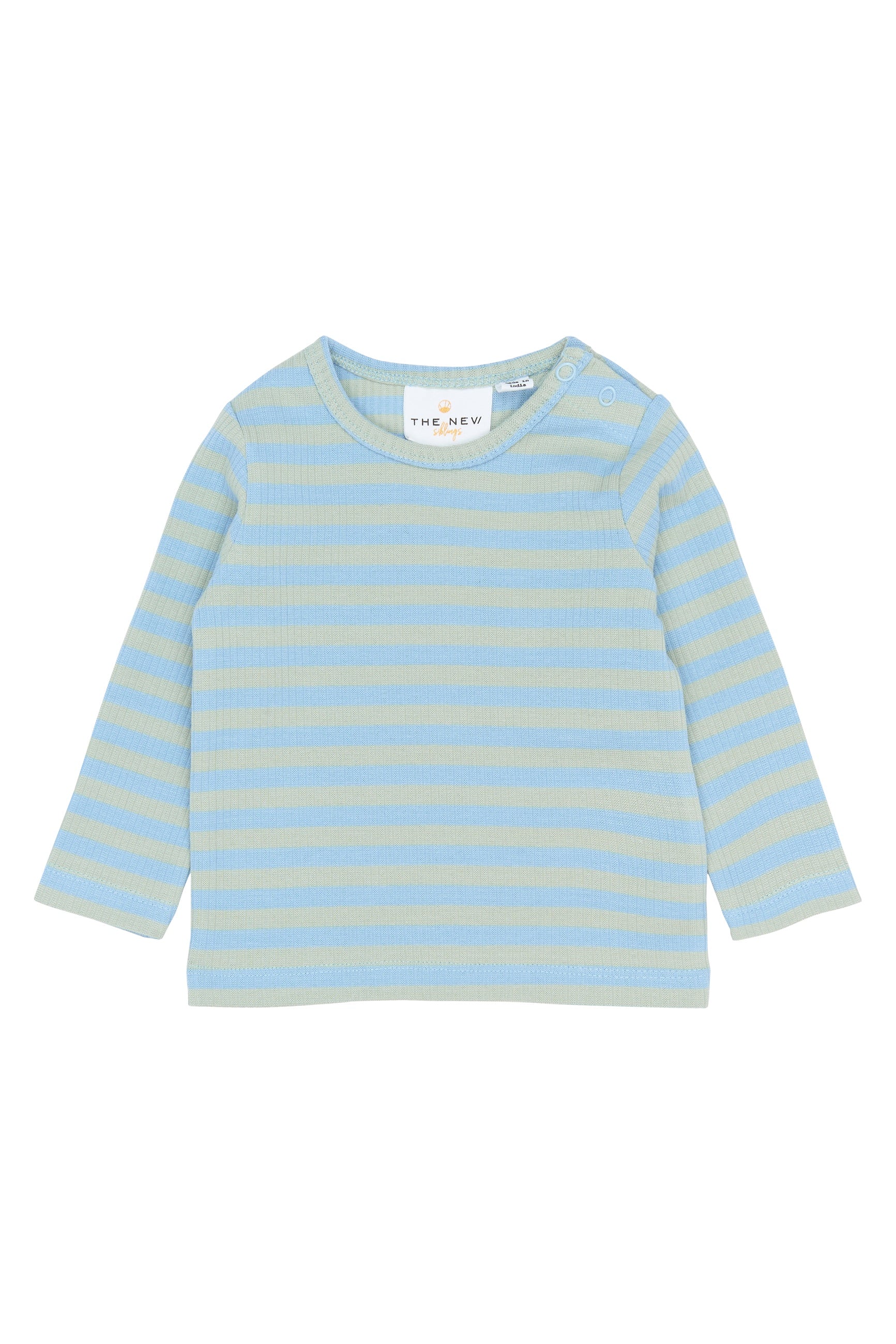 THE NEW SIBLINGS | Fro l_s rib tee forever blue striped