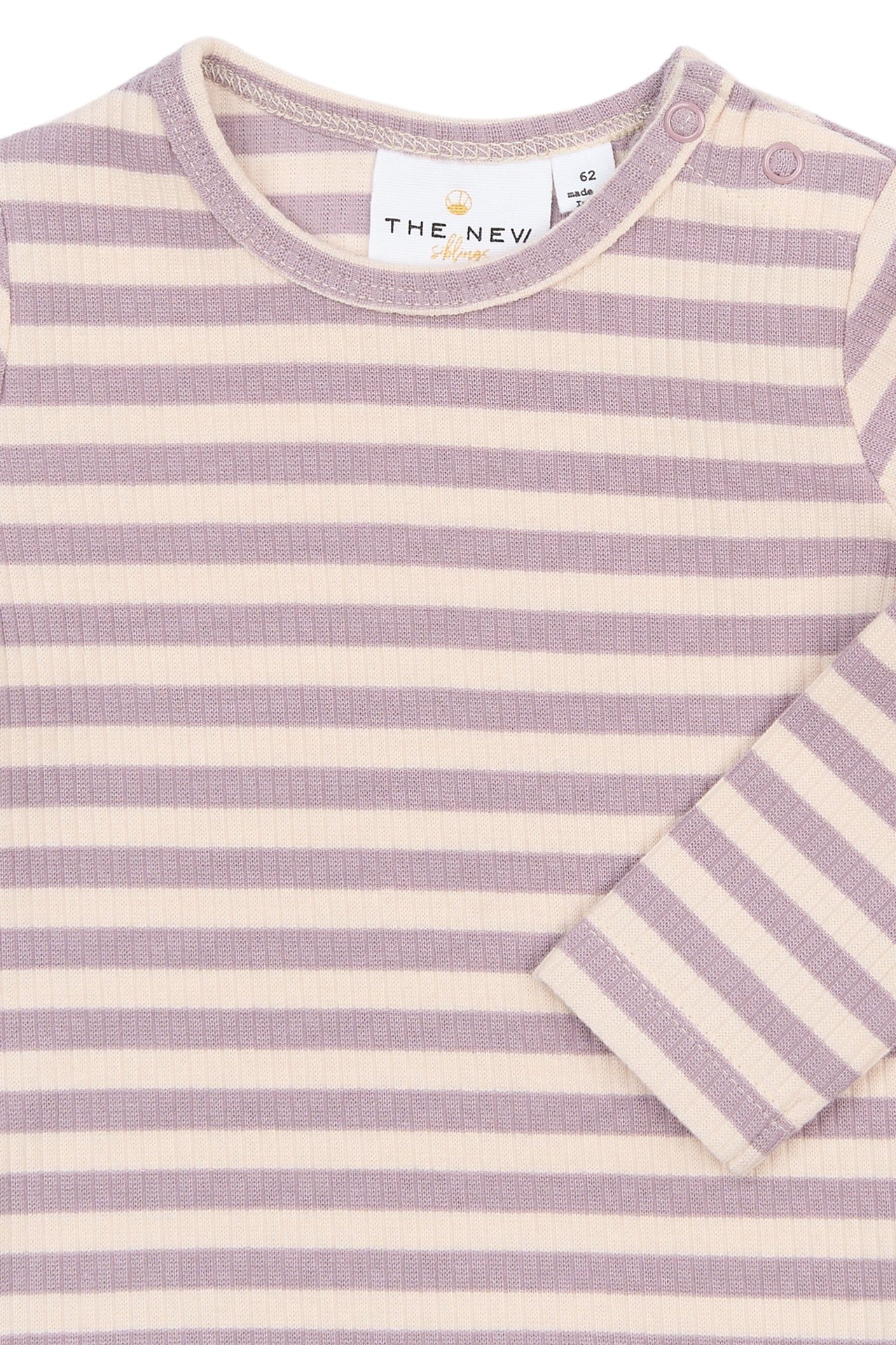 THE NEW SIBLINGS | Fro l_s rib tee sea fog striped